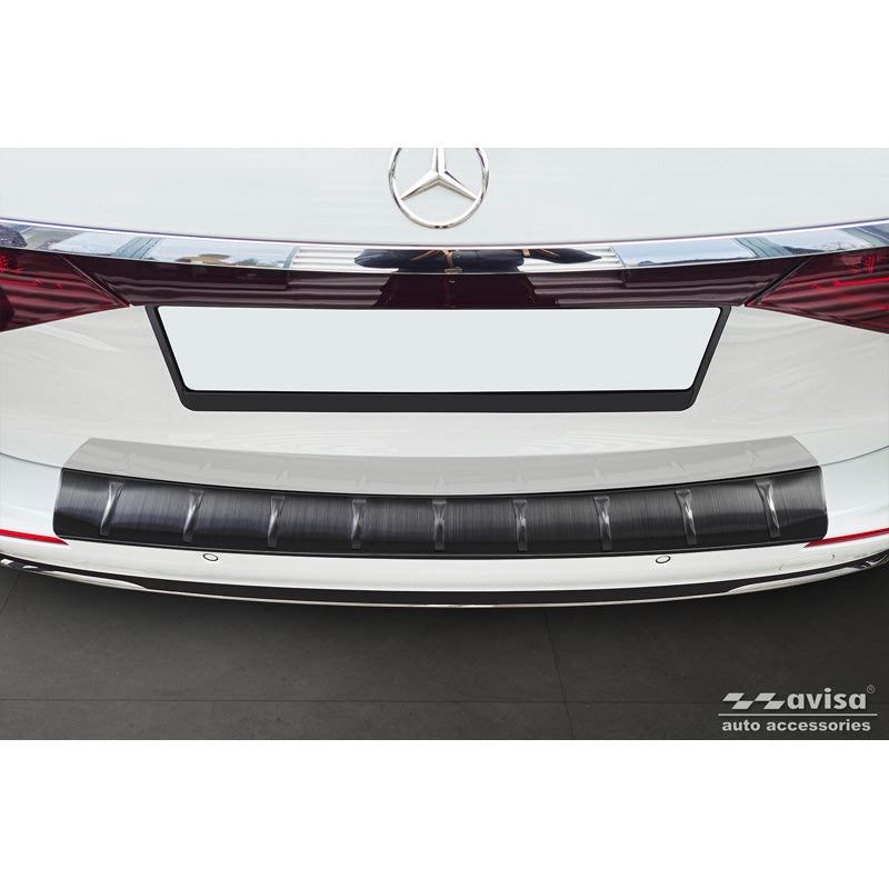 Avisa, Heckstoßstangenschutz, Schwarz Edelstahl, Passt für Mercedes E-Class (S214) Estate 2023-, 'Ribs'