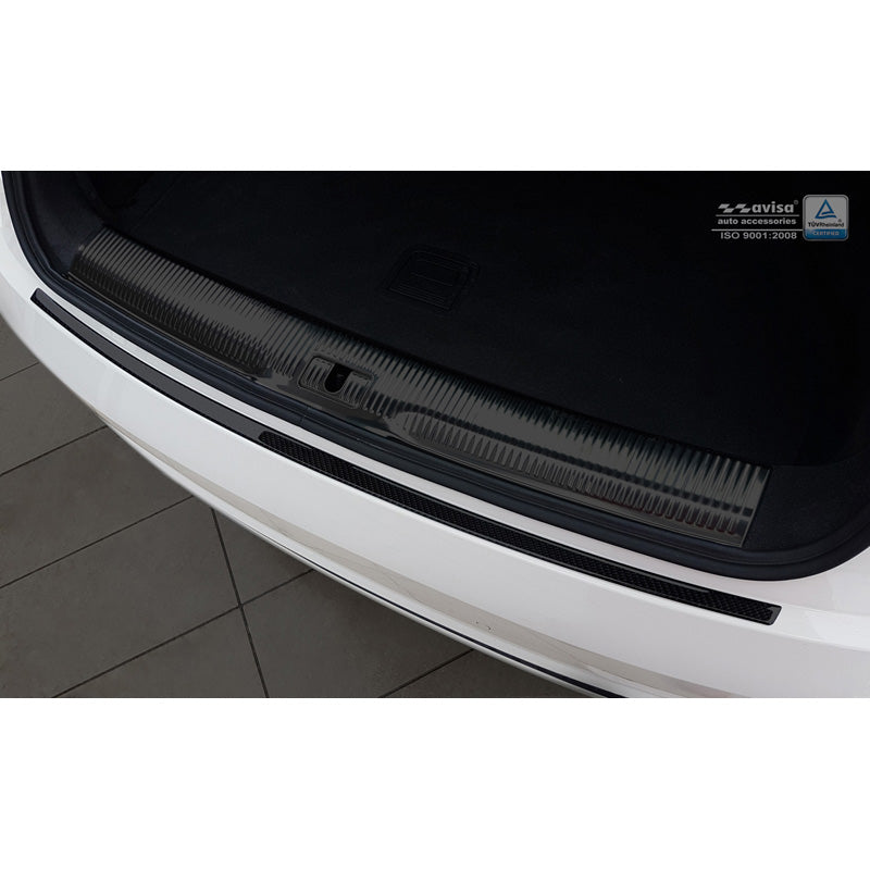 Avisa, Karbon Heckstoßstangenschutz passend für Audi Q3 2011-2015 & 2015- Schwarz Karbon, Carbon, Carbon, Schwarz