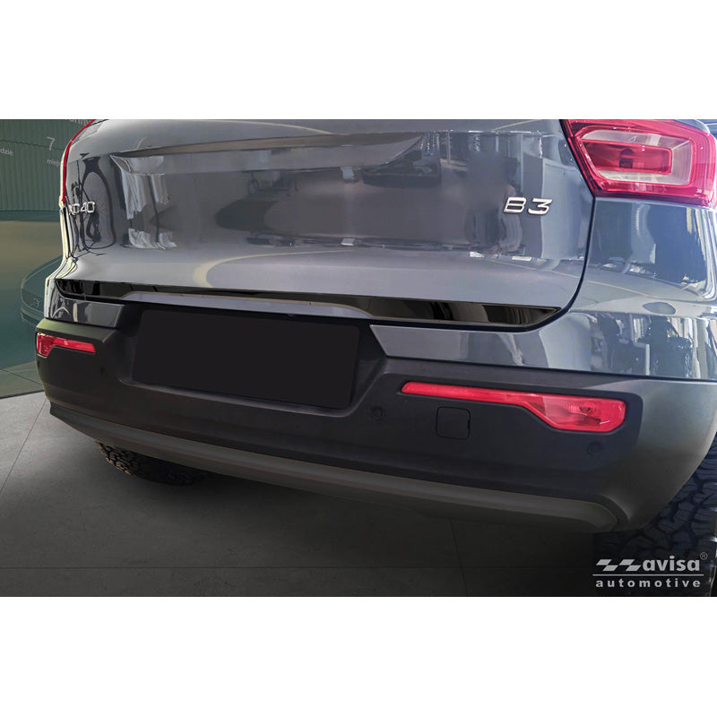 Avisa, Heckklappenleiste, Schwarzchrom-Edelstahl, passend für Volvo XC40 (536) (2017-)