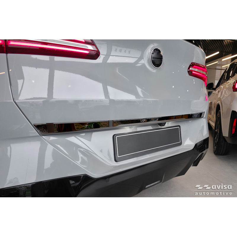 Avisa, Chromleiste für Heckklappe, schwarzer Edelstahl, passt zu BMW X3 (G45) (2024-) excl. M-Sport