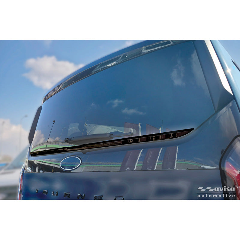Avisa, Bagklapliste, Sort krom rustfrit stål, passer til Ford Tourneo Custom (V710) (2023-)