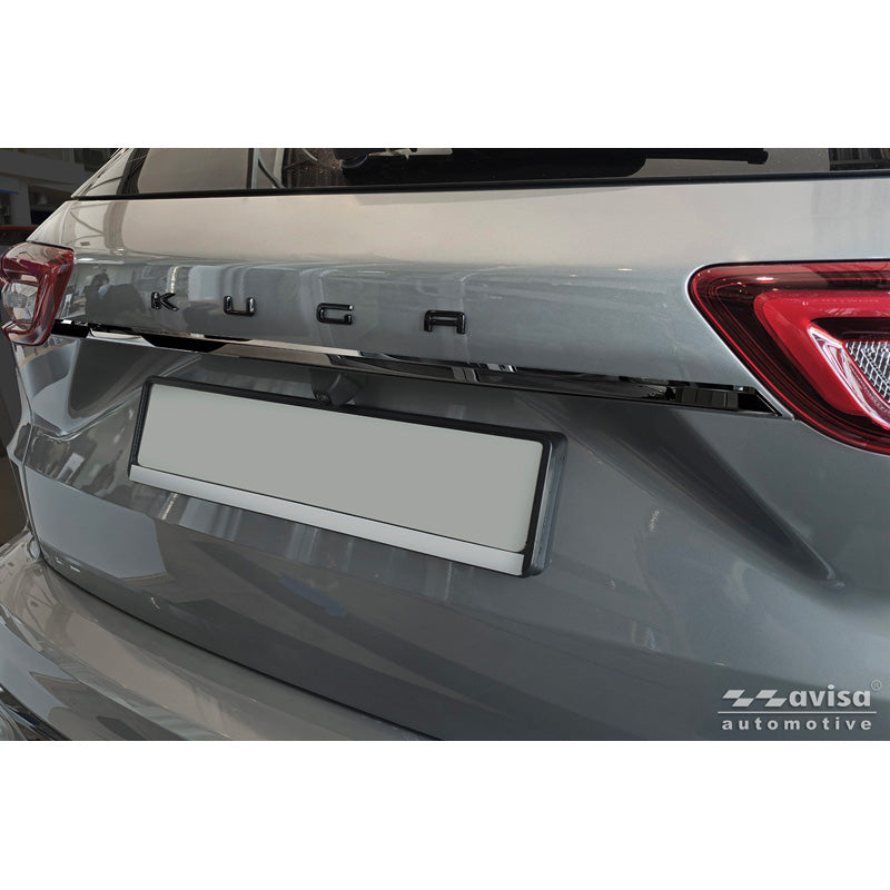 Avisa, Heckklappenleiste, schwarzer Chrom-Edelstahl, passt zu Ford Kuga III (2019-2024) & Facelift (2024-)