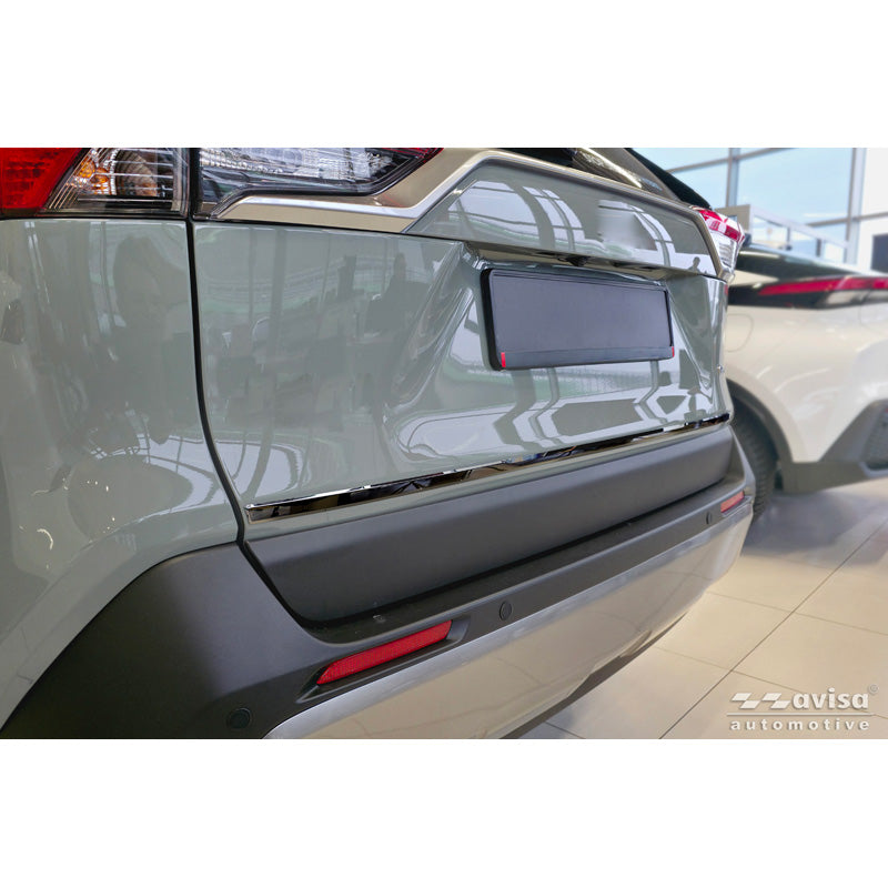 Avisa, Heckklappenverkleidung, Schwarz Chrom Edelstahl, passend für Toyota RAV4 V (A5) (2018-)
