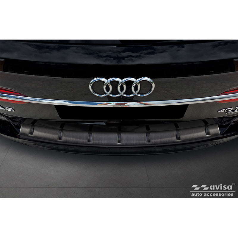 Avisa, Ladekantenschutz, Schwarzer Edelstahl, Passend für Audi A6 (C8) Avant inkl. S-Line 2023-, 'Strong Edition'