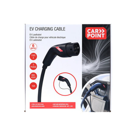 Carpoint, Electric Vehicle Opladningskabel Type2>2, 16A 3-Fase 6-meter
