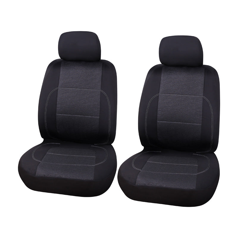 Carpoint, Sitzbezüge-Set Universal Paris 4-teilig - Schwarz/Grau, Polyester