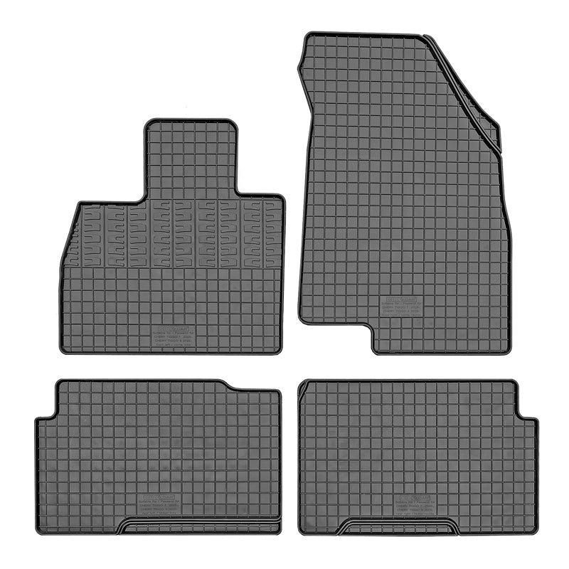 CIKCAR, Gummifußmatten, 4-teiliges Set mit Montagesystem, passt für Chery Tiggo 7 & Tiggo 8 (2025-), EBRO S700 & S800 (2024-)