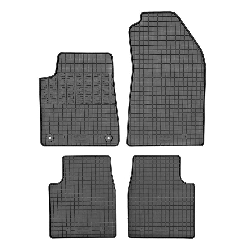 CIKCAR Gummifußmattensatz passend für Opel Frontera / Citroën C3 Aircross 2024- (Benzin) (4-teilig + Befestigungssystem)