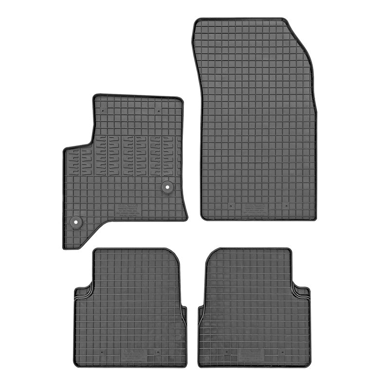CIKCAR, Gummimatten, Passend für Jeep Avenger (Hybrid) 2023-, Fiat 600 (Hybrid) 2023- & Alfa Romeo Junior (Hybrid) 2024-, 4 Teile mit Befestigungssystem