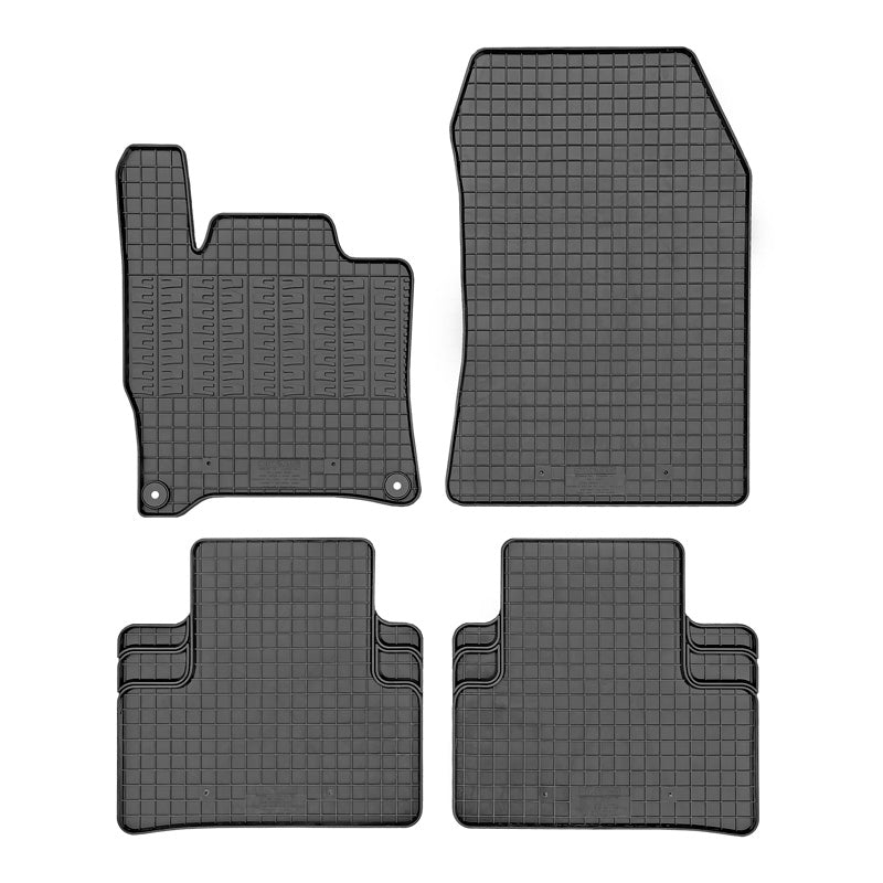 CIKCAR, Gummifußmatten, Maßgeschneidert, Passend für Peugeot 408 MHEV 2023-, 308 III HB/SW MHEV 2021-, Citroën DS4 MHEV 2021-, Opel Astra L HB/ST MHEV 2022-, 4 Teile + Befestigungssystem