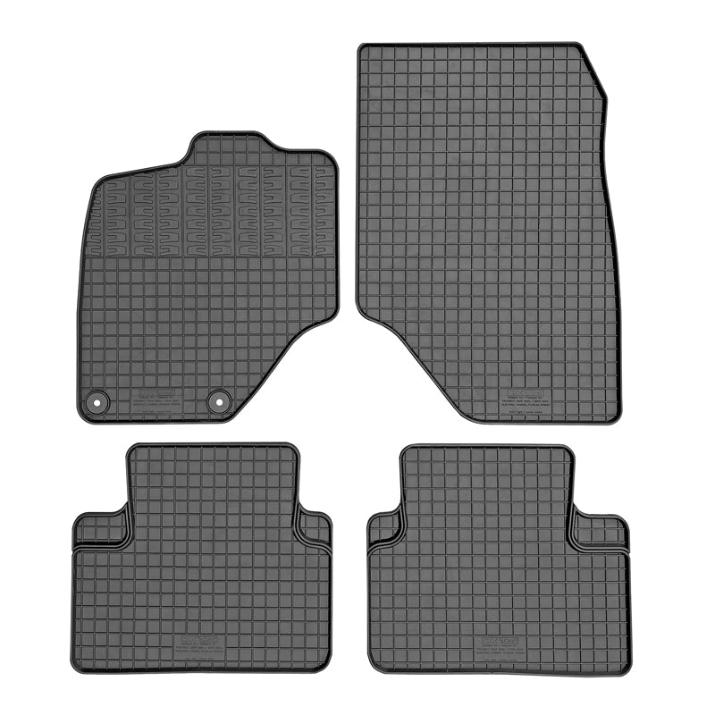 CIKCAR, Fußmatten-Set, Gummi, passt für Peugeot 3008 III PHEV/EV (2024-), 5008 III PHEV/EV (2024-), Citroën C5 Aircross II PHEV/EV (2025-), Opel Grandland II PHEV/EV (2024-), Jeep Compass III Hybrid/EV (2025-) (4-teilig)
