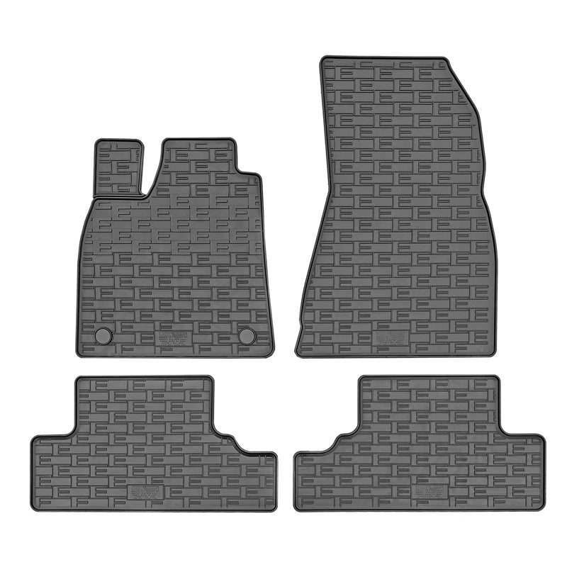 CIKCAR, Fußmatten-Set, Gummi, 4 Stk., passend für Renault R5 E-Tech (2024-) & Nissan Micra VI EV (2025-) & Alpine A290 EV (2024-)