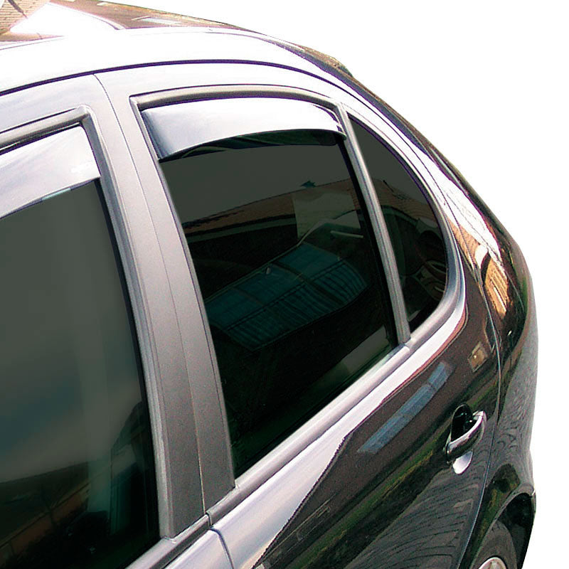 ClimAir, Windabweiser Master Schwarz (Hinten) passend für Alfa Romeo Sportwagon 159 2005-2011, Plastik