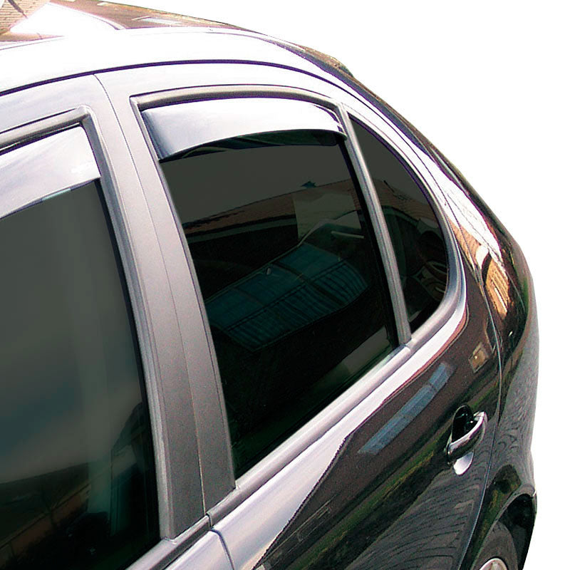 ClimAir, Windabweiser Master Schwarz (Hinten) passend für Toyota Rav4 5 türer 2013-2018, Plastik