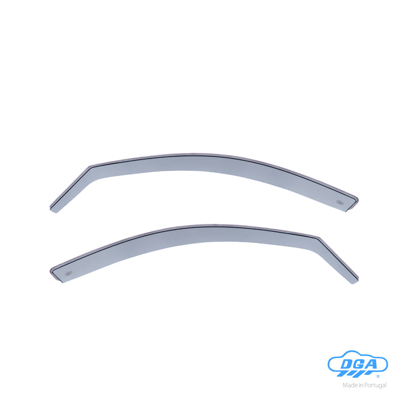 DGA, Windabweiser, Rauchfarben, Für die Vordertüren, 2 Stk., passt für BMW 3-Serie E90/E91 Sedan/Touring (2005-2012)