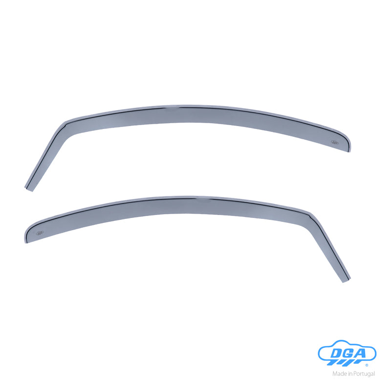 DGA, Windabweiser, Rauchfarben, Vorne, 2 Stk., passend für Citroën C1 & Peugeot 107 & Toyota Aygo 3-Türer (2005-2014)