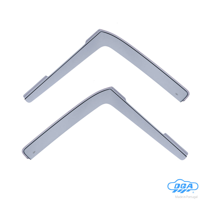 DGA, Windabweiser, Rauchfarben, Für die vorderen Türen, 2 Stk., passend für Ford Transit Connect & Tourneo Connect (2002-2013)