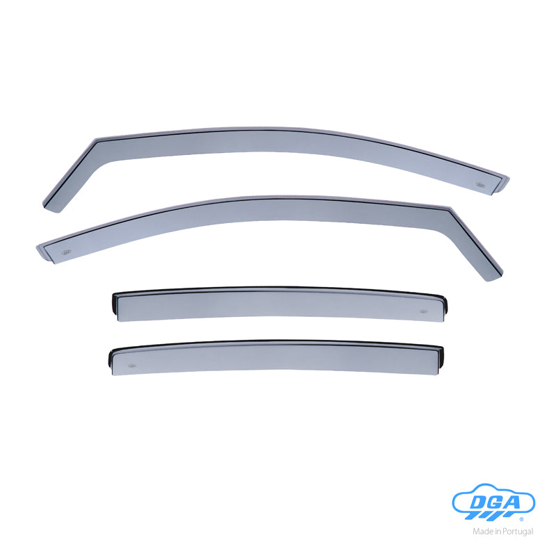 DGA, Windabweiser, rauchfarben, 4 Stk., passend für Hyundai Ioniq (AE) (2016-2022)