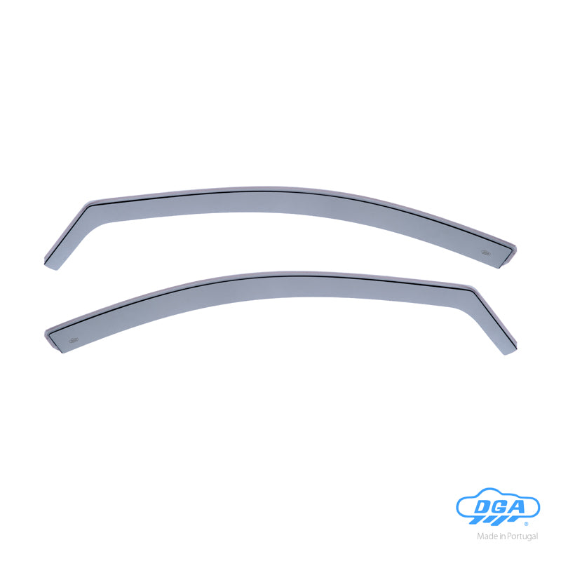 DGA, Windabweiser, rauchfarben, 2 Stück, passend für Hyundai i30 (PDE) HB 5-Türer & CW (2017-)