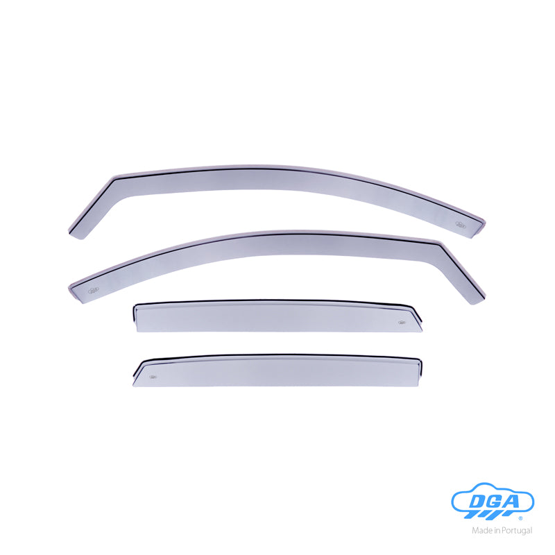 DGA, Windabweiser, rauchfarben, 4 Stk., passend für Hyundai Kona (2017-2023)