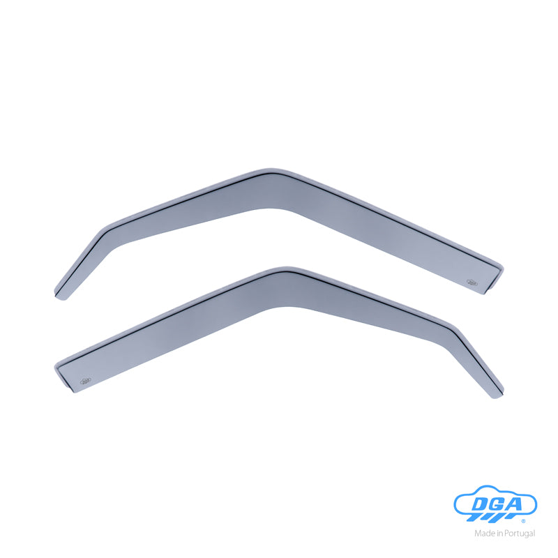 DGA, Windabweiser, rauchfarben, für die Vordertüren, 2 Stk., passt für Mercedes W123 (200-Serie) Sedan/Kombi (1976-1986)