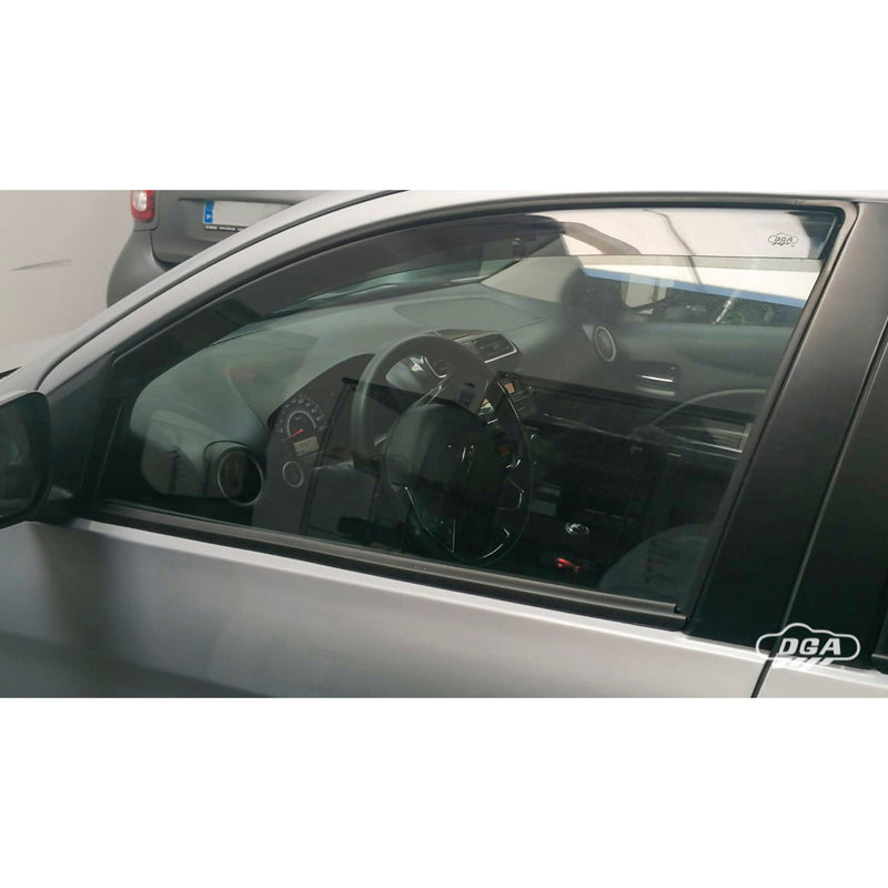 DGA, Windabweiser, Rauchfarben, für Vordertüren, 2 Stück, passend für Mitsubishi Space Star / Mirage (2013-)