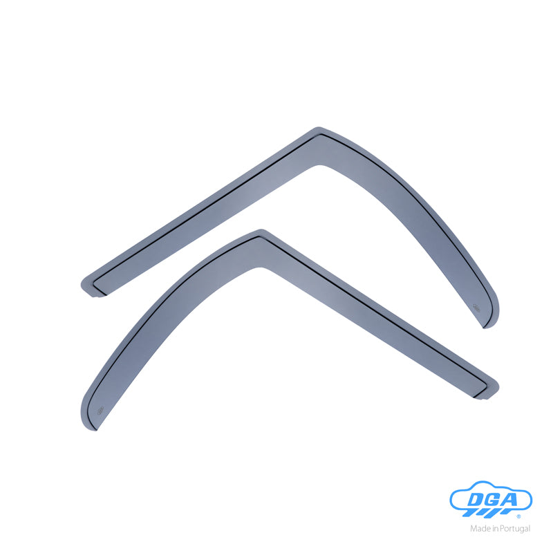 DGA, Windabweiser, rauchfarben, 2 Stück, passend für Renault Trafic & Opel Vivaro & Nissan Primastar (2001-2014)
