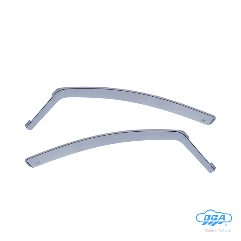 DGA, Windabweiser, rauchfarben, 2 Stück, passend für Opel Corsa D & E HB 5-türig (2006-2019)