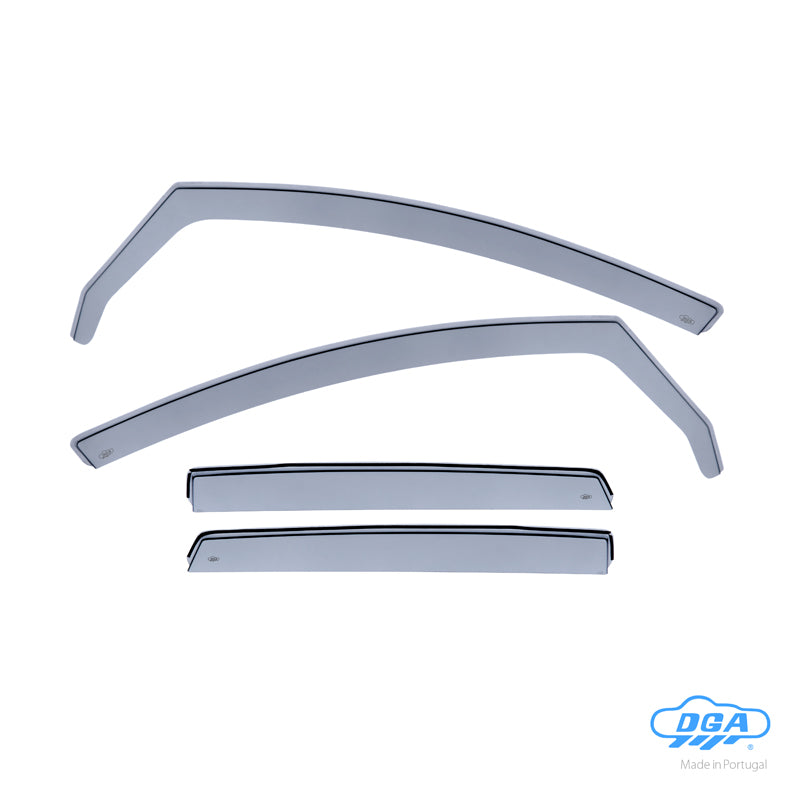 DGA, Windabweiser, Rauchfarben, 4 Stk., passend für Opel Astra J HB 5-Türer (2009-2015)