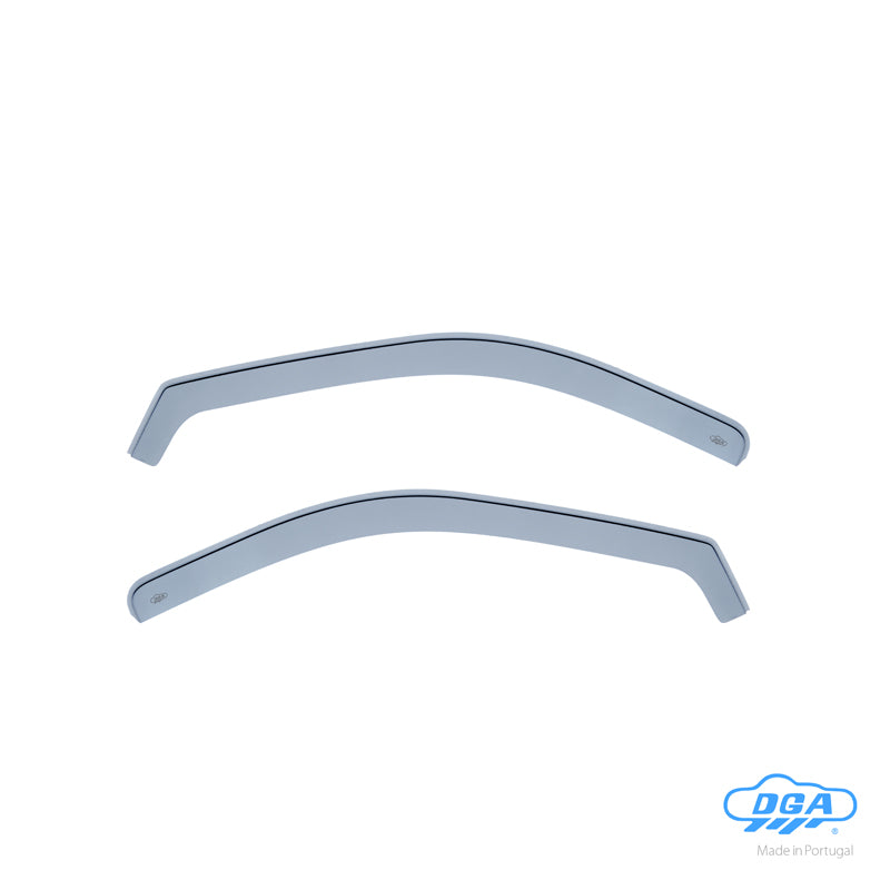 DGA, Windabweiser, rauchfarben, für Vordertüren, 2 Stk., passt für Ligier JS 60 (2020-) & Microcar M.Go (2015-)