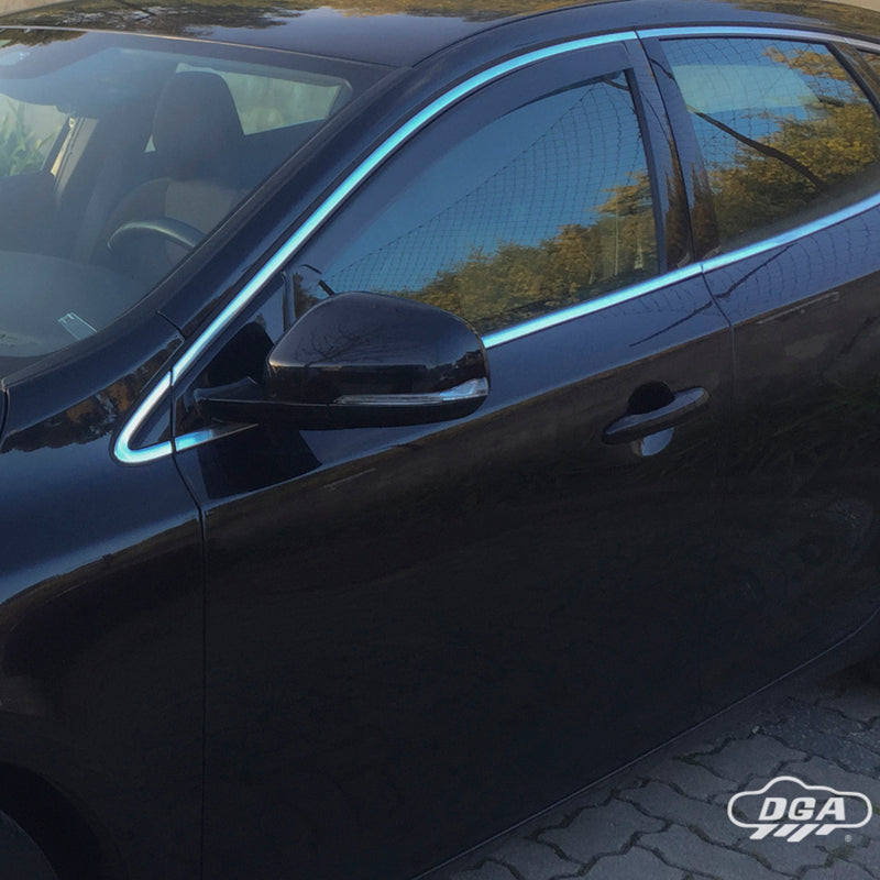 DGA, Windabweiser, Rauchglas, 2-Stück, passend für Volvo V40 HB 5-türig (2012-2019)