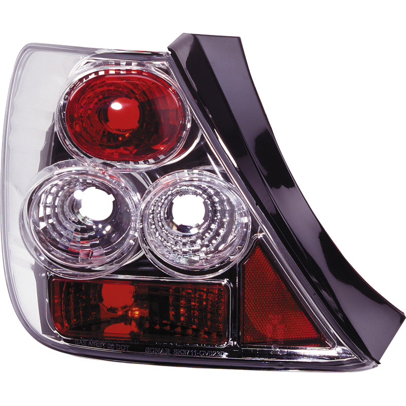 AutoStyle, Rückleuchtenset, Chrom, Passend für Honda Civic HB 3-türig (2001-2005)