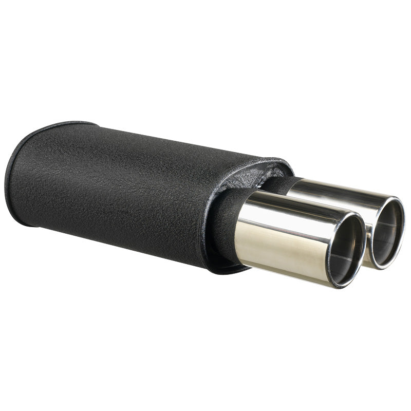 AutoStyle, Sportauspuffanlage - 2x90mm Rund - Anschluss 63,5mm / Ausgang 2x90mm