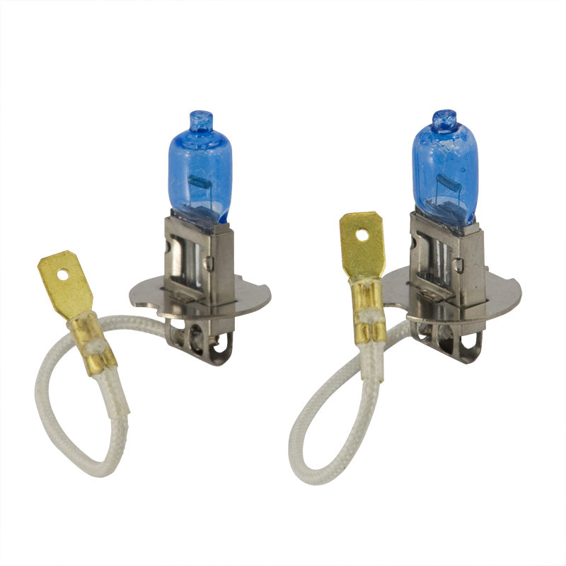 AutoStyle, SuperWeiß Blau H3 55W/12V/4200K Halogen Birnen, Satz à 2 Stück (E13)
