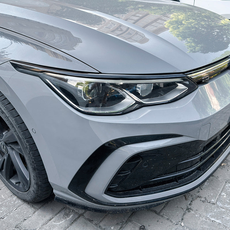 AutoStyle, Øjenskygge, Glossy Black ABS, passer til Volkswagen Golf VIII (CD1) HB/Variant (2020-2024) & FL (2024-)