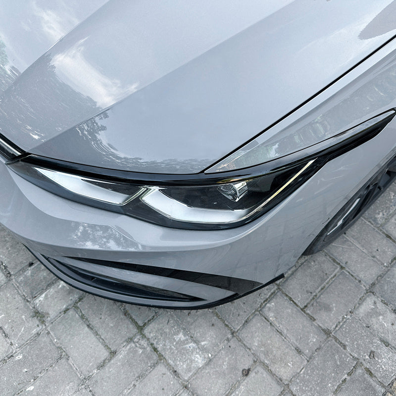 AutoStyle, Øjenskygge, Glossy Black ABS, passer til Volkswagen Golf VIII (CD1) HB/Variant (2020-2024) & FL (2024-)