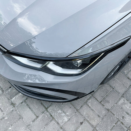 AutoStyle, Øjenskygge, Glossy Black ABS, passer til Volkswagen Golf VIII (CD1) HB/Variant (2020-2024) & FL (2024-)