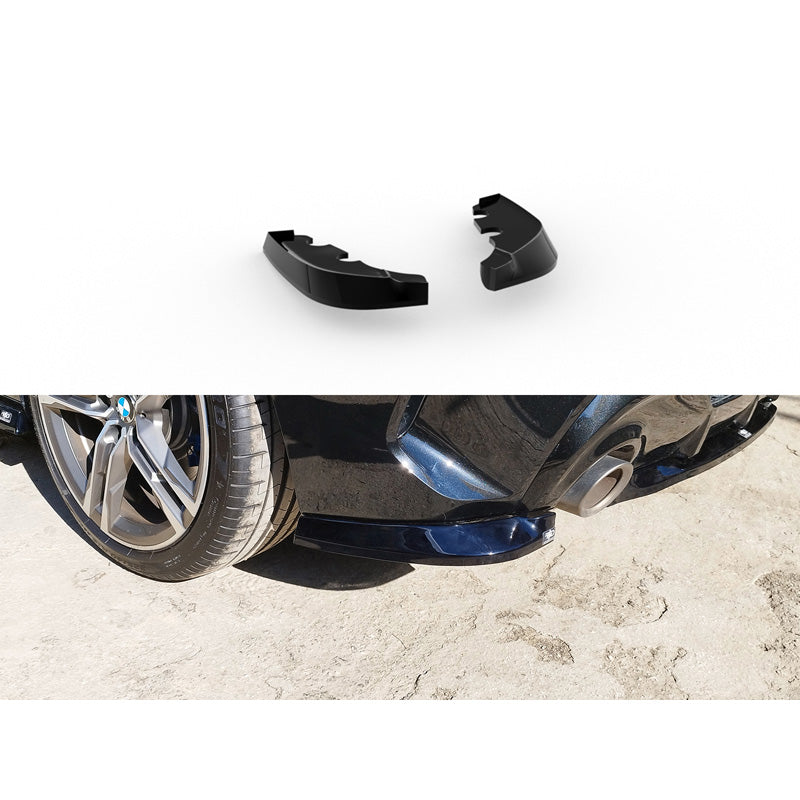 Motordrome, Heckstoßstangen-Diffusor-Ecken, ABS Glanzschwarz, Passend für BMW 1-Series (F40) M135i 2019-2024