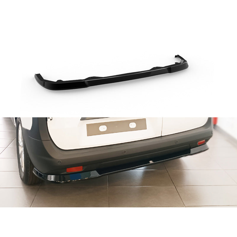 Motordrome, Heckstoßstangendiffusor, ABS, Glanzschwarz, Passend für Ford Transit Courier (B460) 2023-