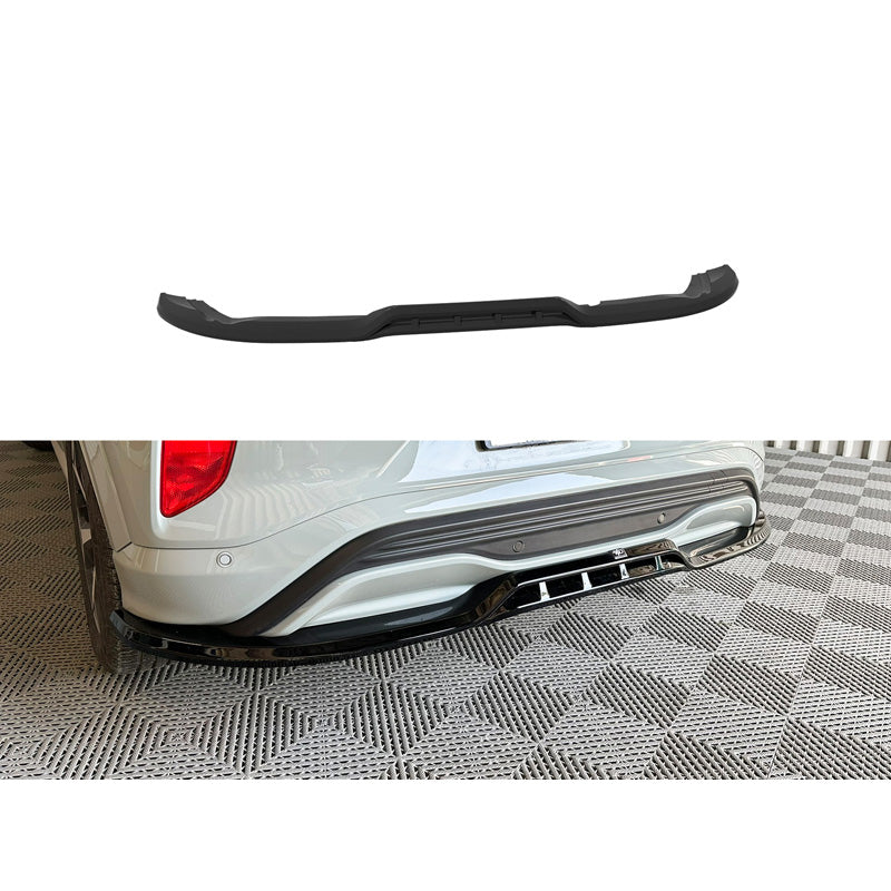 Motordrome, Heckstoßstangenspoiler (Diffusor), ABS Hochglanzschwarz, Passend für Ford Puma ST-Line Facelift 2024-