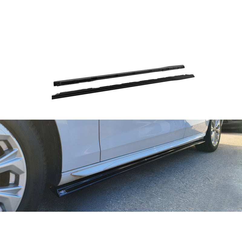 Motordrome, Seitenschweller, Glanzschwarz, passt für Audi A4 (B9) Sedan/Avant Facelift (2019-) ohne S-Line/S4