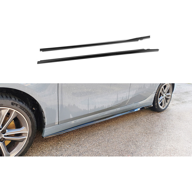Motordrome, Seitenschweller, glänzend schwarz, passt zu BMW 1-Series (F40) excl. M-Sport/M135i (2019-2024)