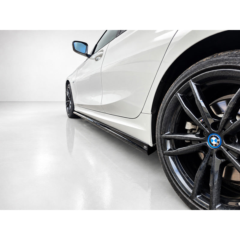 Motordrome, Sideskørte, Blank sort, passer til BMW 3-serie (G20) M-Sport/M340i & 3-serie (G21) Touring M-Sport/M340i (2019-2022) & Facelift (2022-)