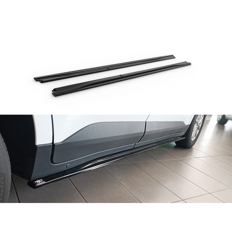 Motordrome, Seitenschweller, Glanzschwarz ABS, Passend für Ford Transit Courier (B460) 2023-