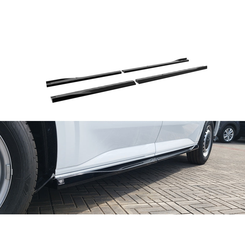 Motordrome, Seitenschweller, Schwarz glänzend, passt für Ford Transit Custom SWB (V710) (2023-) / Volkswagen Transporter T7 SWB (2024-)