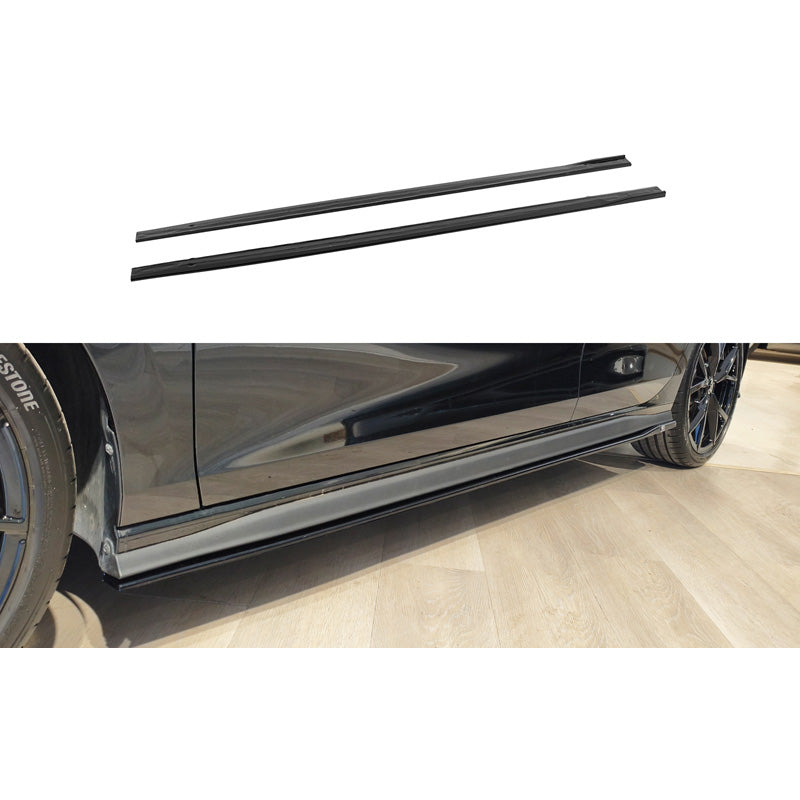 Motordrome, Seitenschweller, Hochglanzschwarz, passt zu Volkswagen Golf VIII (CD1) GTI/ GTI Clubsport/ R-Line (2020-)