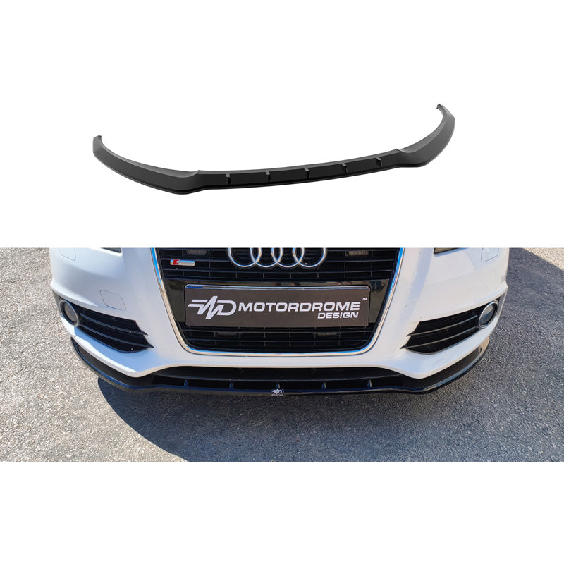 Motordrome, Frontspoiler, Hochglanzschwarz, passt zu Audi A3 (8P) S-Line Facelift (2008-2012)