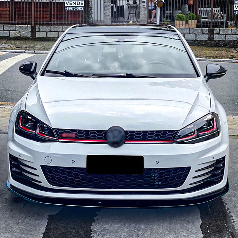 AutoStyle, Frontspoilerlippe, Glanzschwarz ABS, Passend für Volkswagen Golf VII GTi/GTD/R/R-Line 2012-2017