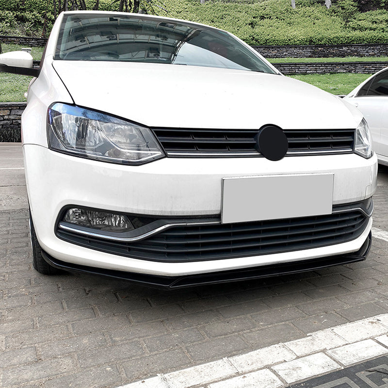 AutoStyle, Frontspoilerlippe, Passend für Volkswagen Polo 6R/6C (2009-2017), Glanzschwarz ABS