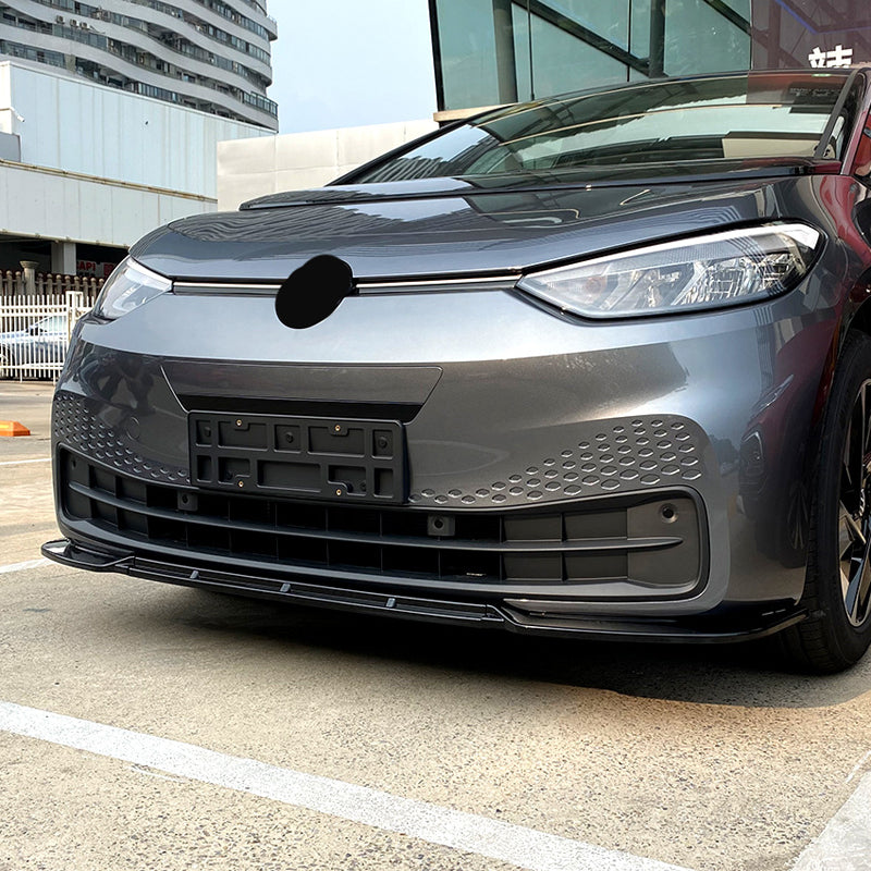AutoStyle, Frontspoilerlippe, Glanzschwarz ABS, Passend für Volkswagen ID.3 (2020-), 3-teiliges Design